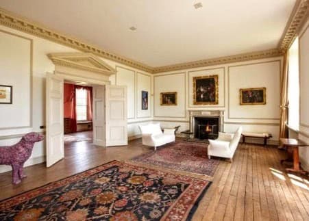 The entrance to the drawing room at Bruern Abbey